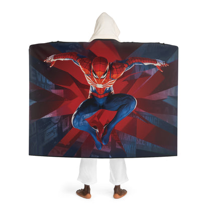 Hooded Sherpa Fleece Blanket - #1 Spider