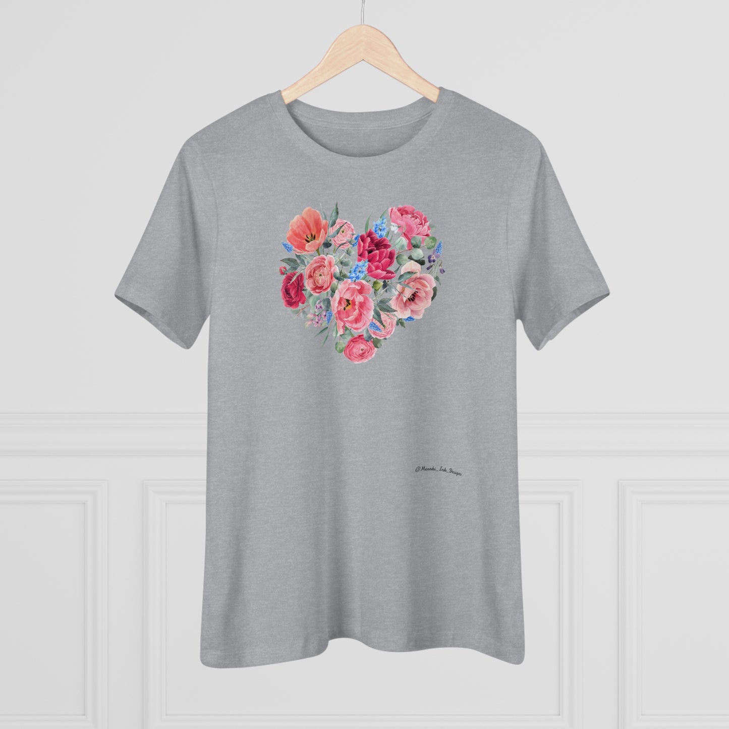 Women's Tee -  Flowered Heart