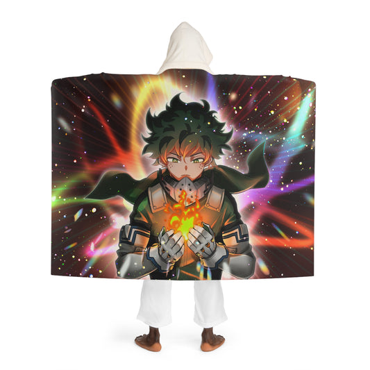 Hooded Sherpa Fleece Blanket - MHA OFA Embers