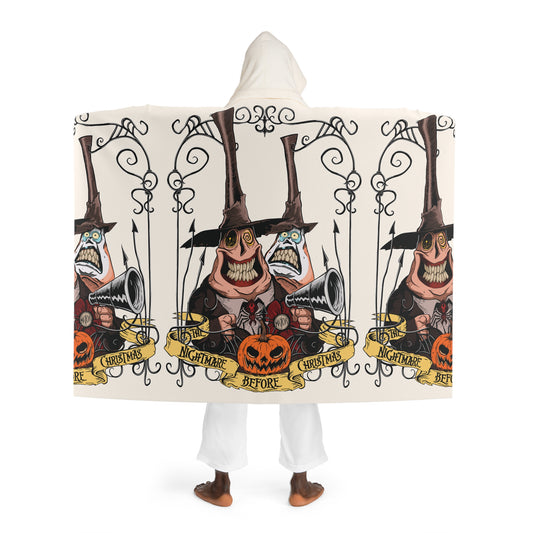 Hooded Sherpa Fleece Blanket - Halloween Mayor