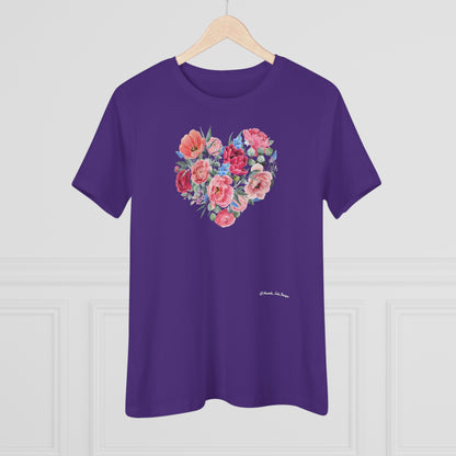 Women's Tee -  Flowered Heart