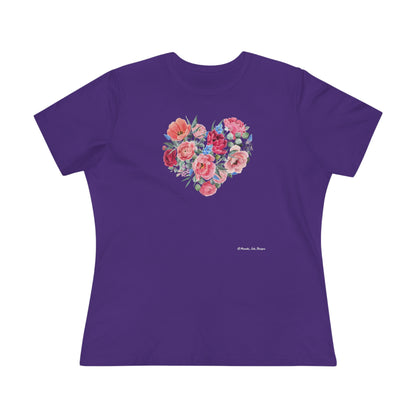 Women's Tee -  Flowered Heart