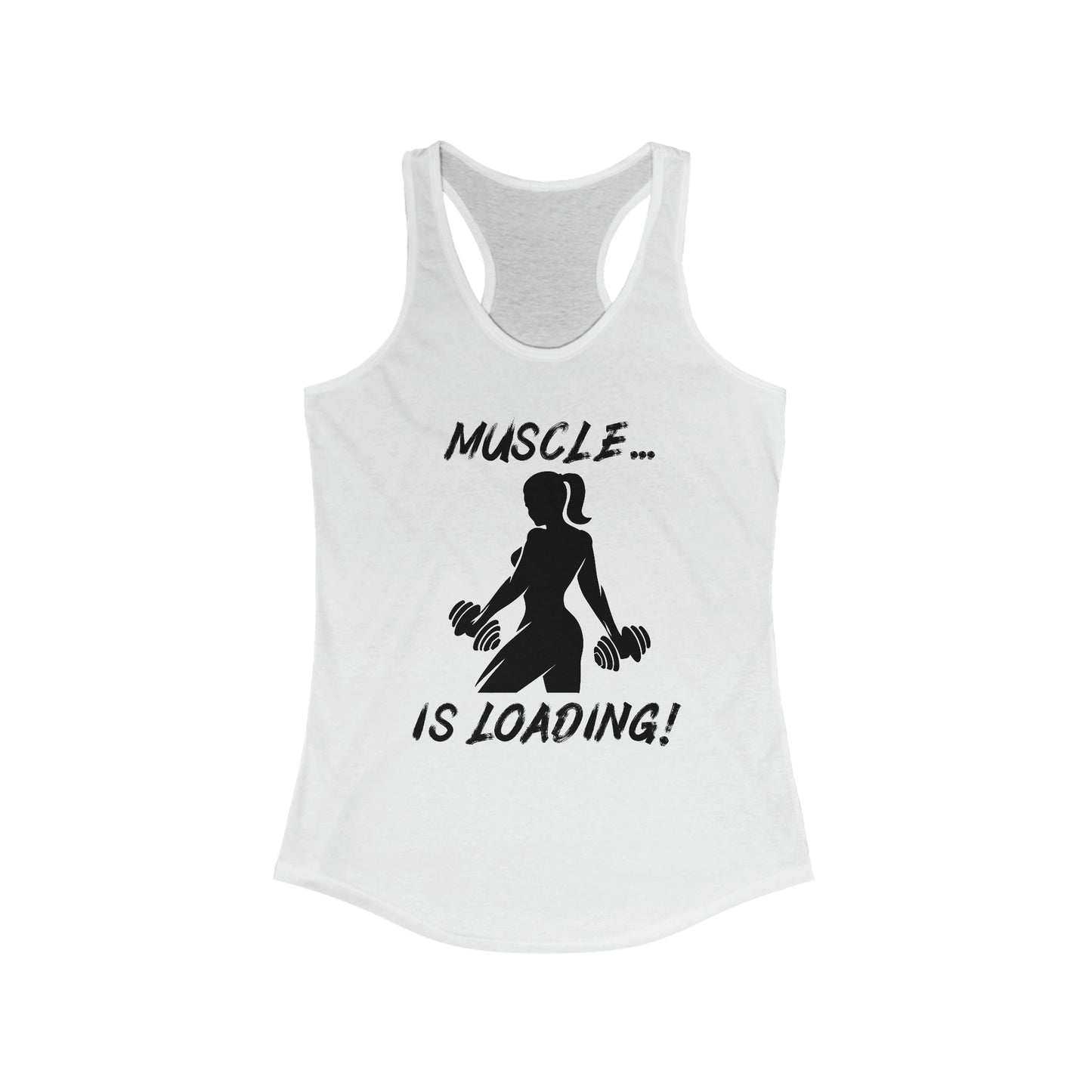 Women's Racerback Tank - Muscle is Loading V1.0