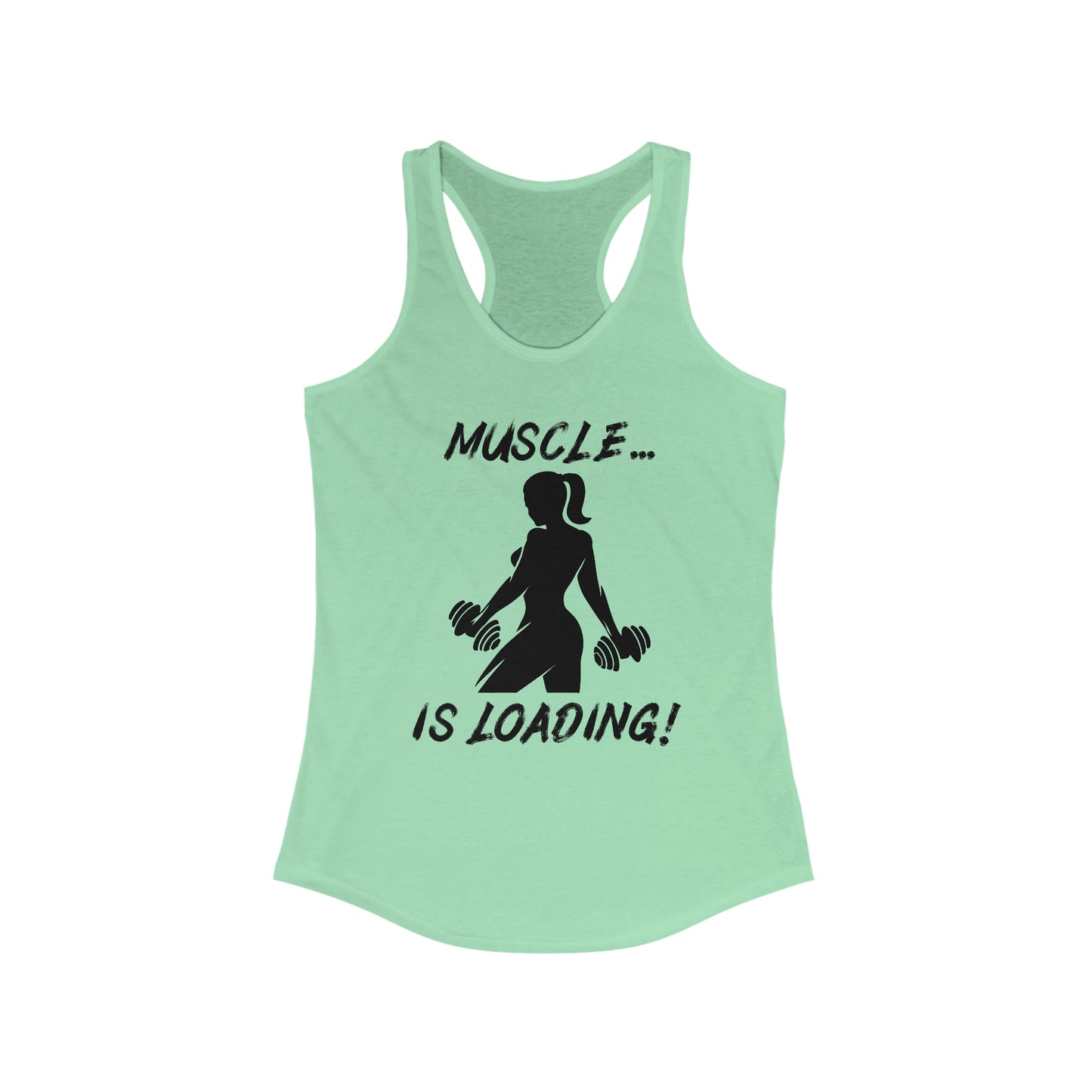 Women's Racerback Tank - Muscle is Loading V1.0