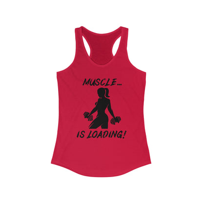 Women's Racerback Tank - Muscle is Loading V1.0