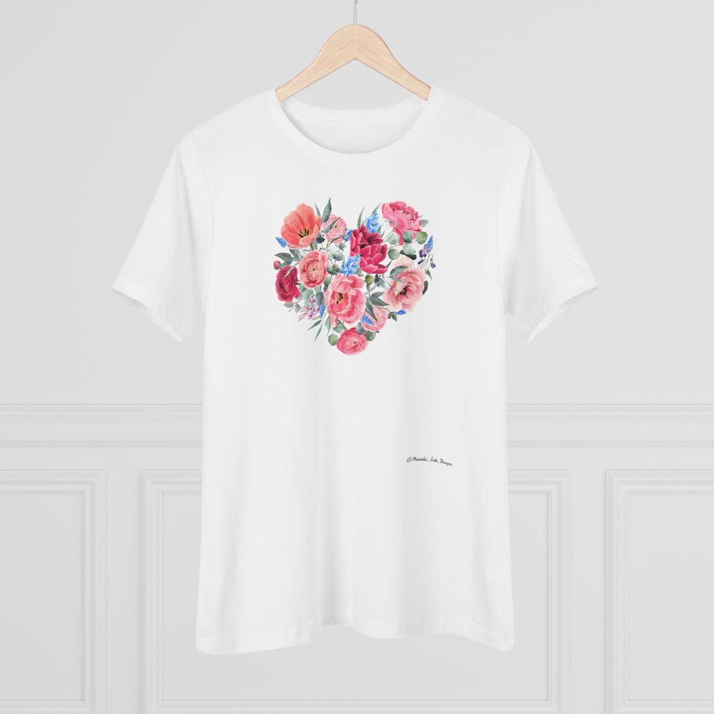 Women's Tee -  Flowered Heart