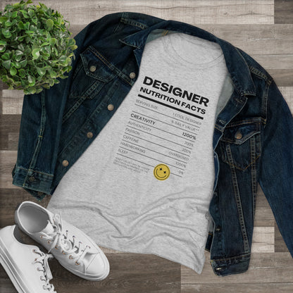 Women's Tee - Designer Nutrition Facts