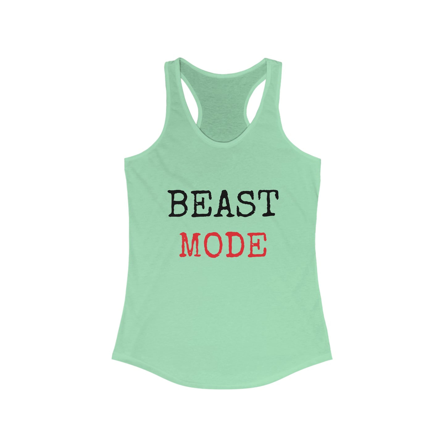 Women's Flowy Racerback Tank - Beast Mode