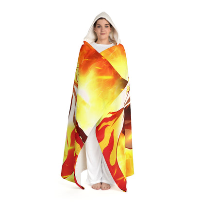 Hooded Sherpa Fleece Blanket - Fire Master