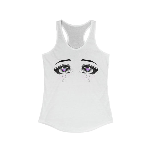 Women's Flowy Racerback Tank -Aheago Eyes