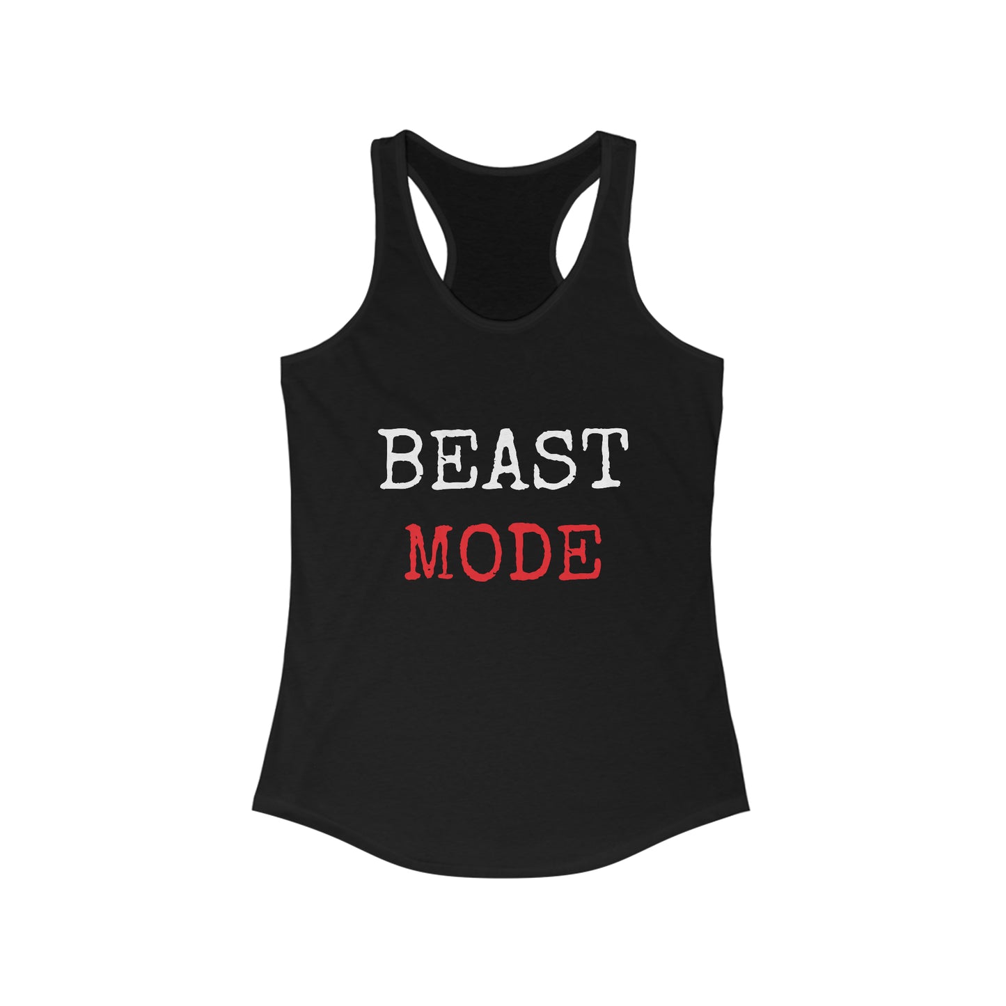 Women's Flowy Racerback Tank - Beast Mode