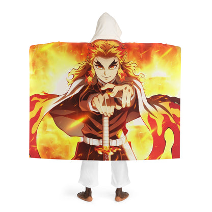 Hooded Sherpa Fleece Blanket - Fire Master