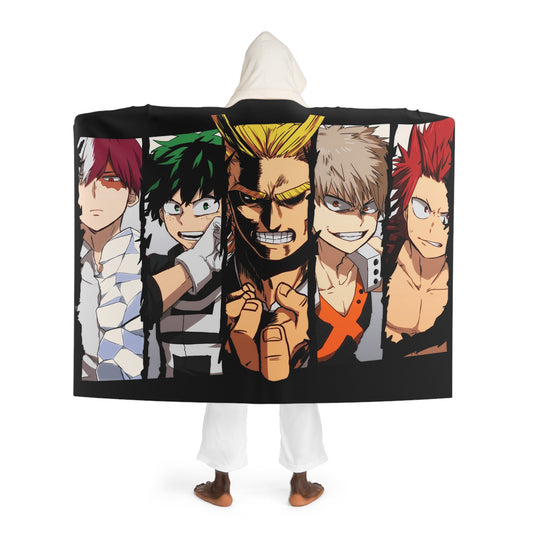 Hooded Sherpa Fleece Blanket - MHA Team 1A