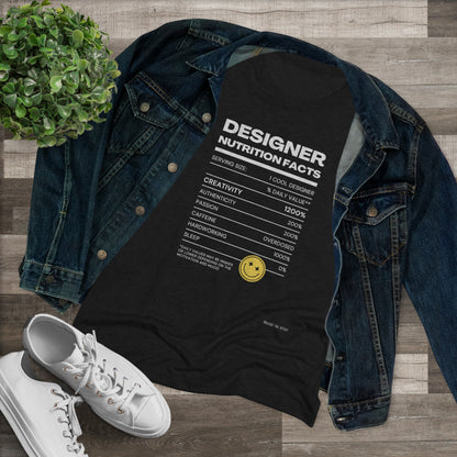 Women's Tee - Designer Nutrition Facts