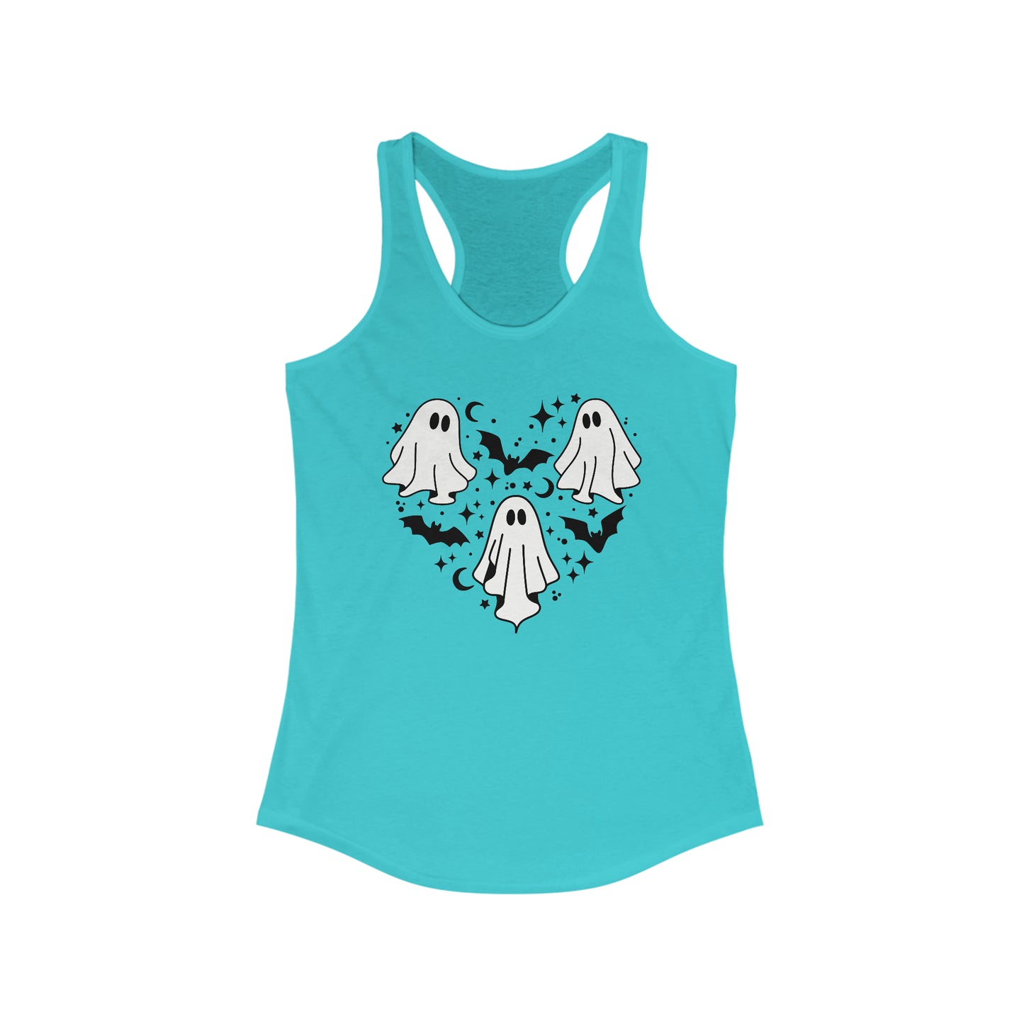 Women's Flowy Racerback Tank -Halloween Love